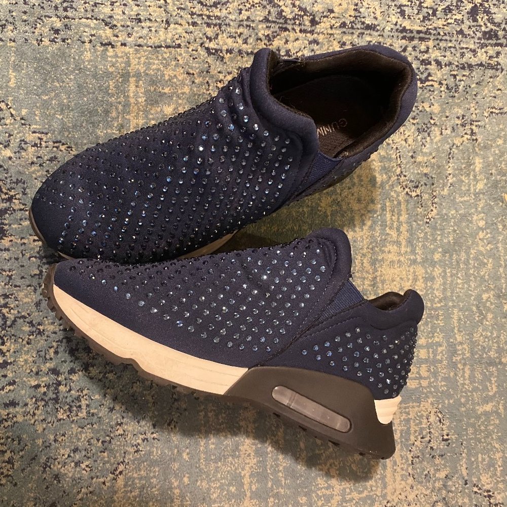 Gunmetal Lupo Slip-on Crystal Sneaker DSW (Sz 6)